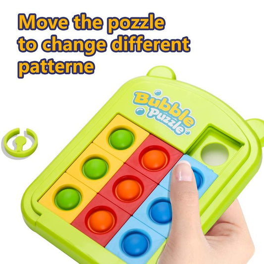 Brain Teasing Color Slide Puzzle + Fidget Pop It