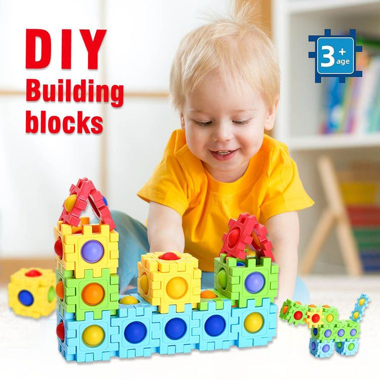 Fidget Bubble Blocks Puzzle Toy