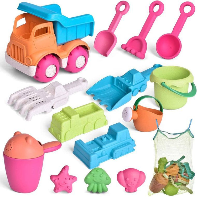 14PCs Snow Toys Beach Sand Toys Included and Bucket