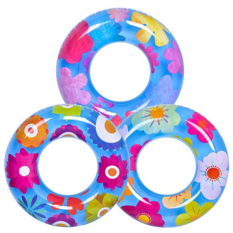 Flower Pool Floats  (3 Pack) Swimming Rings