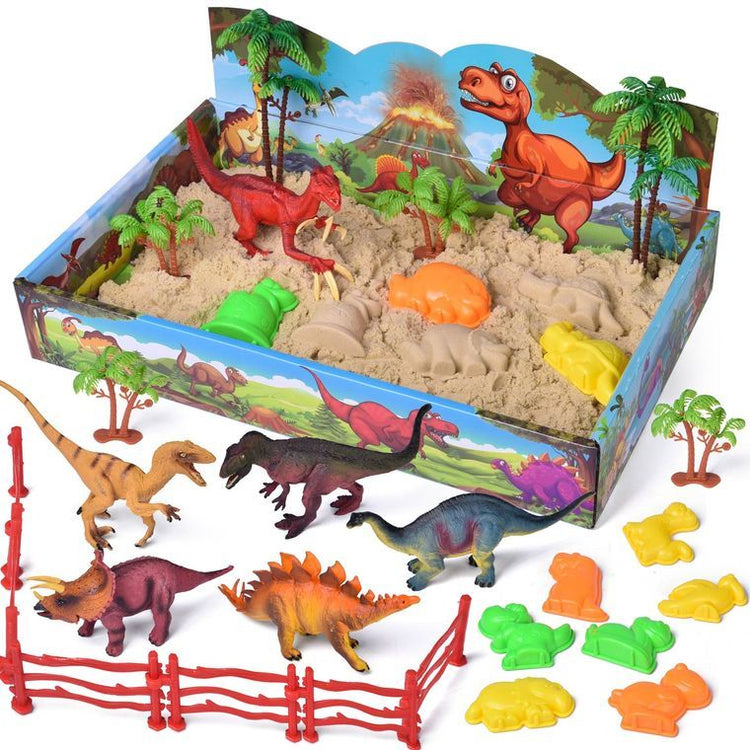 Play SandBox with Dinosaur Figures