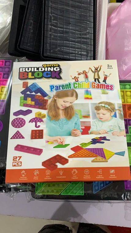 4 In 1 Puzzle + Tangram + Shape Fitting Sensory Puzzle