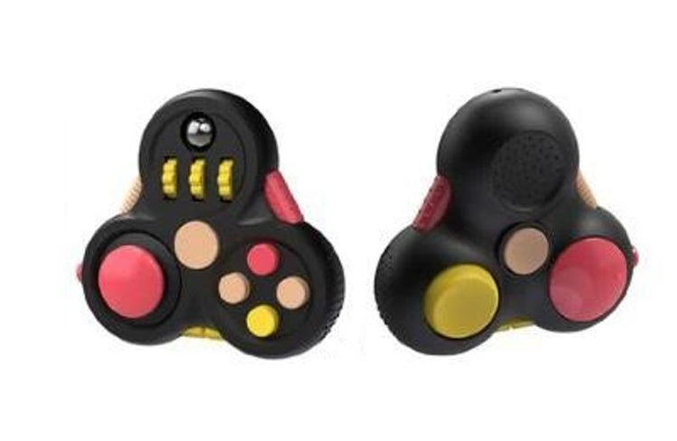 2-In-1 Fidget Controller Pad Cube 11 Functions + Spinner