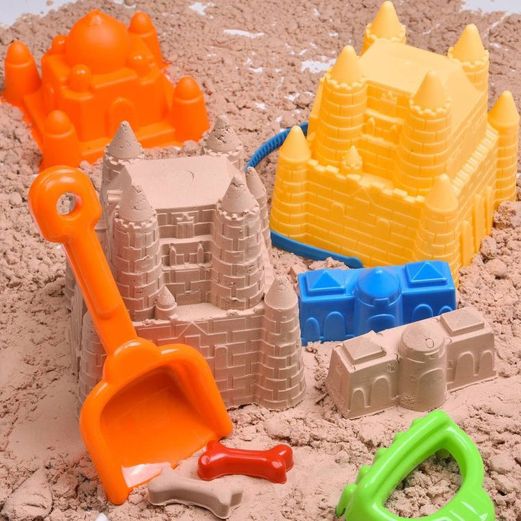 17Pcs Sand Molds Beach Toys Sand Castle Building Kit – This & That