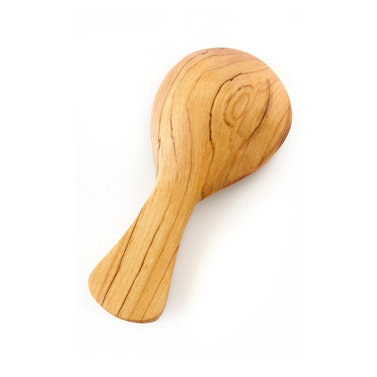 Rounded Wild Olive Wood Rice Scoop